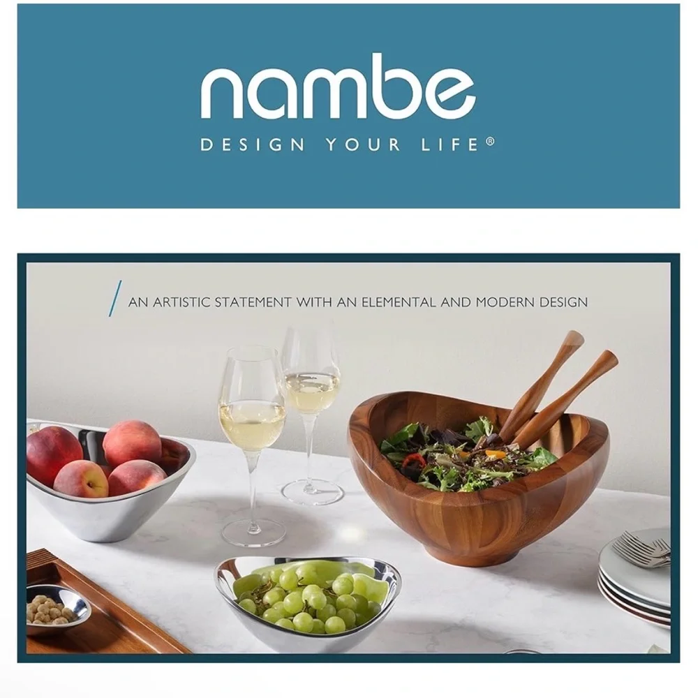 Nambe‎ Silver Chip and Dip Bowl elegant